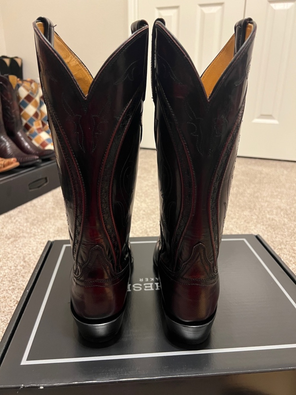 Lucchese Black Cherry Gavin Boots - Picture 4 of 5
